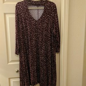 Long sleeve swing dress